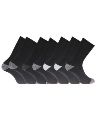 Men's Performance Socks - 7-Pairs Cushioned Athletic & Dress Crew Socks for Men