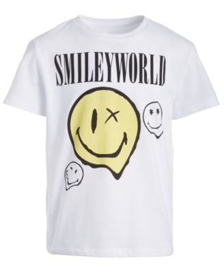 Grayson Threads Kids, The Label - Big Boys Smiley World Graphic Short-Sleeve T-Shirt