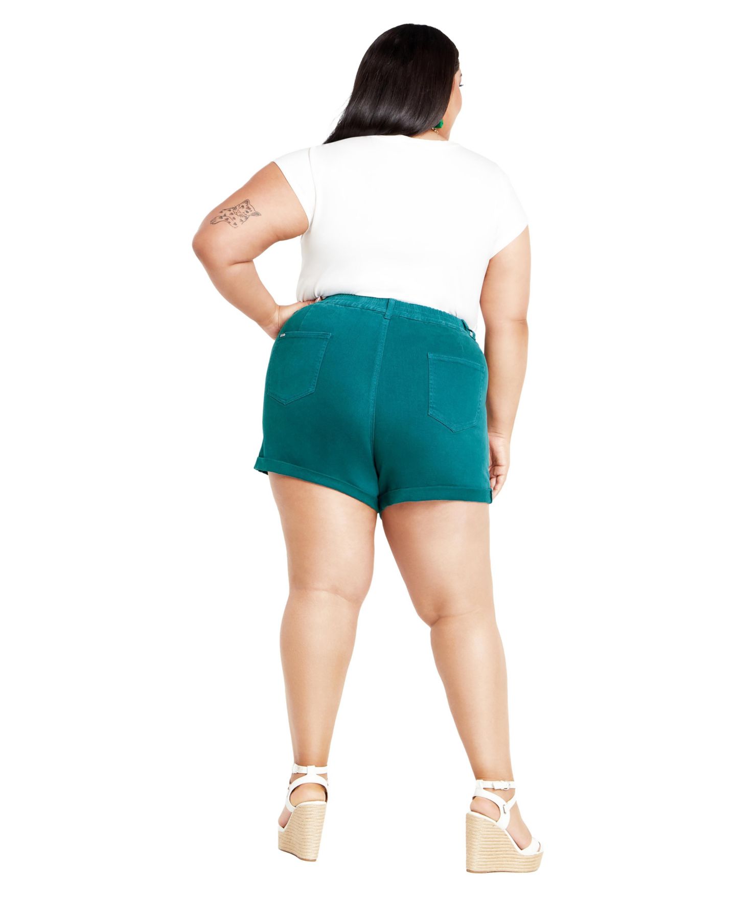 Женские шорты CITY CHIC Holiday Denim Short, цвет: Синий — фото 2