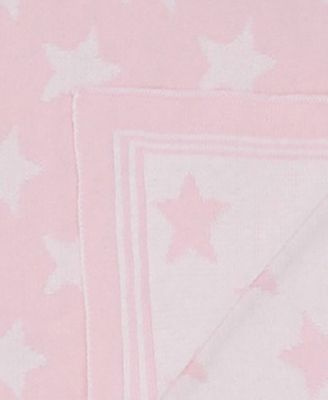 Baby Girls Reversible Stars Knit Blanket