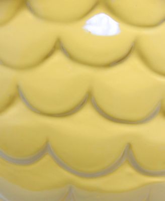 12.8" Tall Contemporary Ceramic Owl Bedside Table Desk Lamp with Matching Fabric Shade 