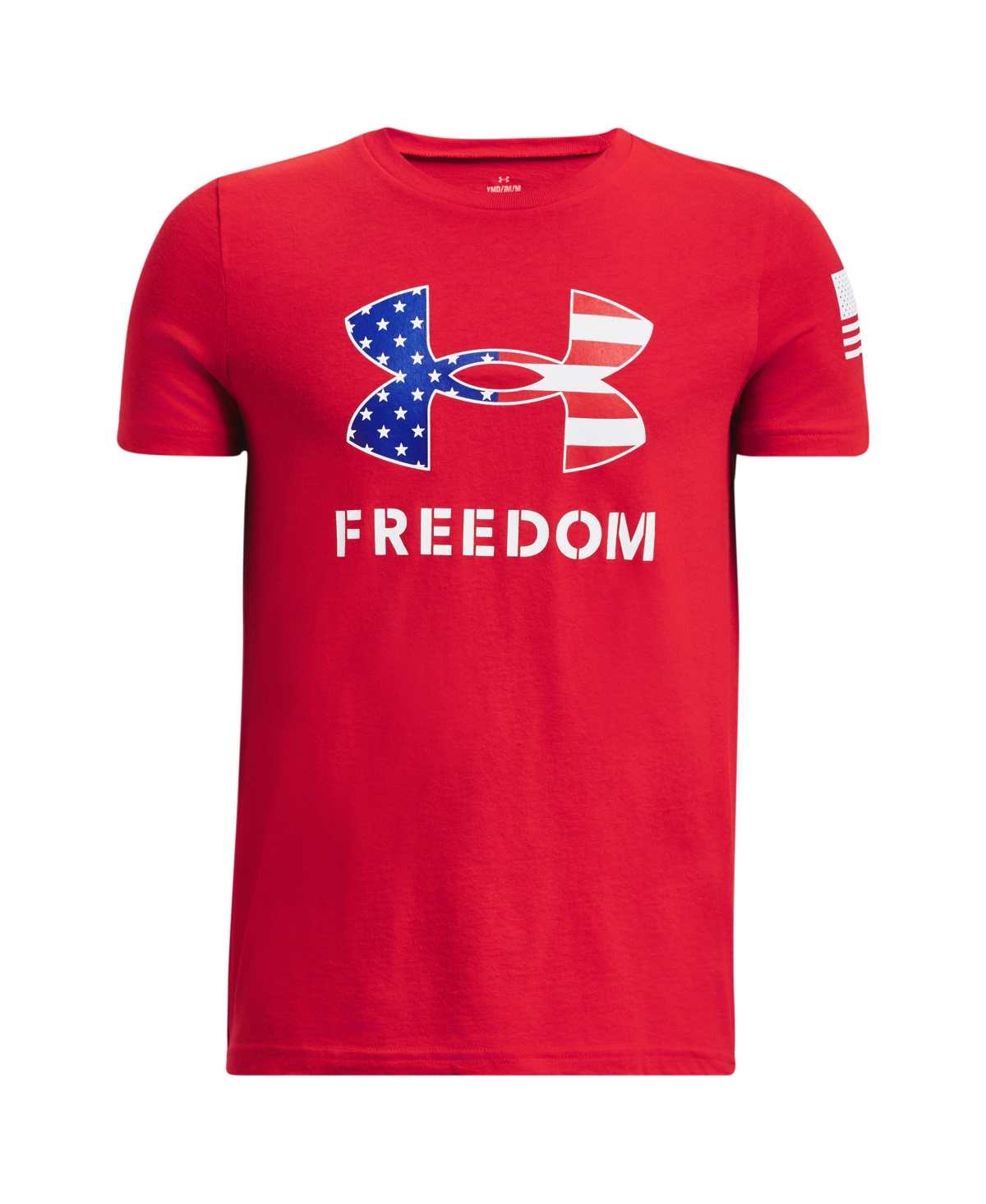 Shop Under Armour Big Boys Freedom Logo Graphic Short Sleeve T-shirt In Red
