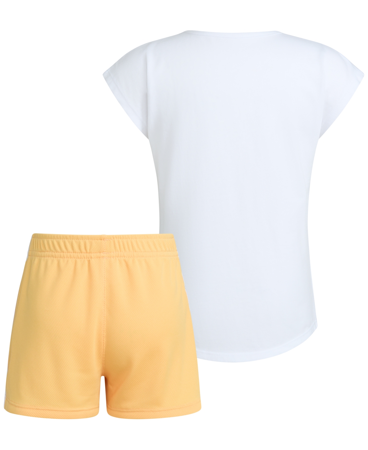 adidas Little & Toddler Girls Graphic T-Shirt & Mesh Shorts, 2 Piece Set