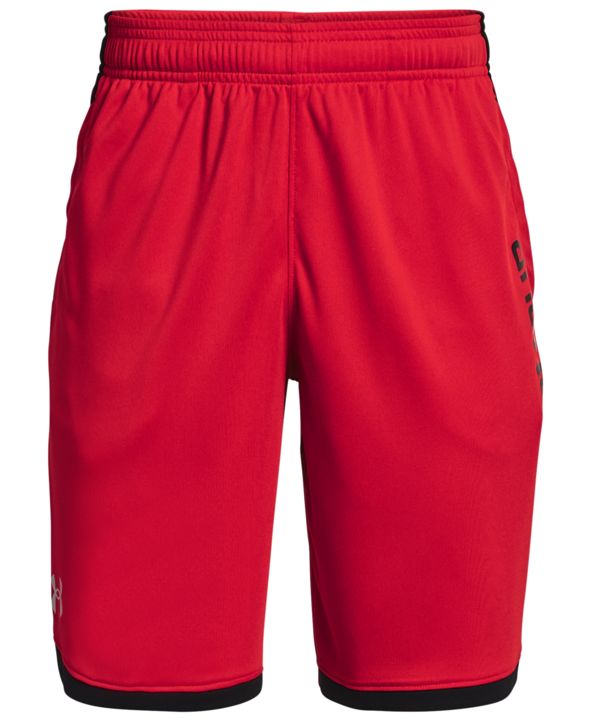Under Armour Big Boys Stunt Moisture Wick 3.0 Active Shorts -/ Black / Mod Gray