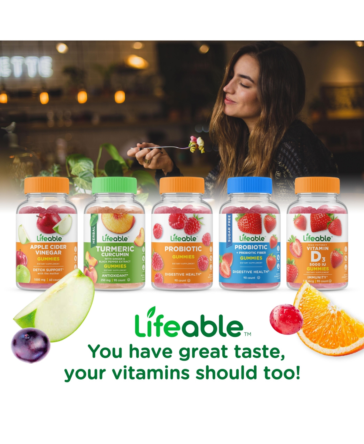 Lifeable Aloe Vera Supplement 50 mg Gummies - Digestive System - Great Tasting Natural Flavor, Herbal Supplement Vitamins - Gummies - Open Miscella