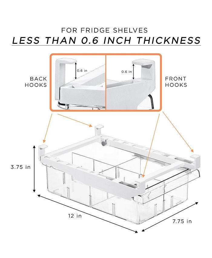 Sorbus Pull Out Fridge Drawer Attachable Deli Drawer Macy's