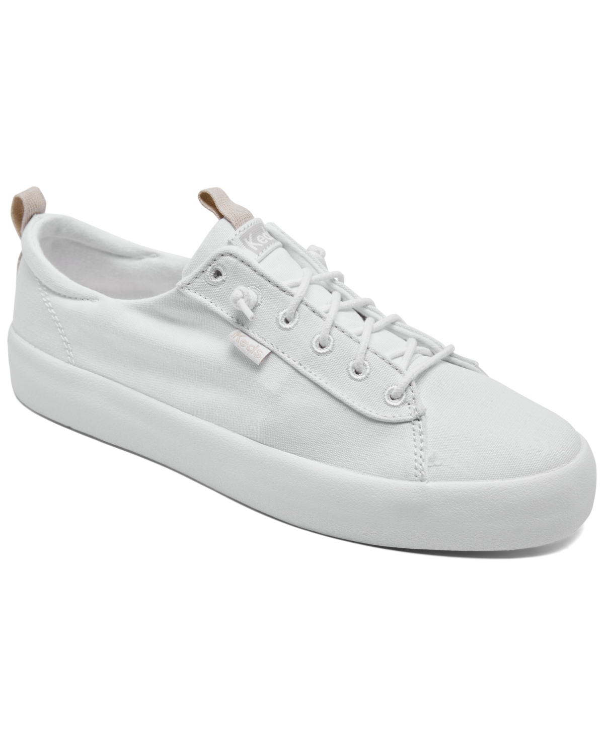 Women's Kickback Canvas Casual Sneakers from Finish Line - White