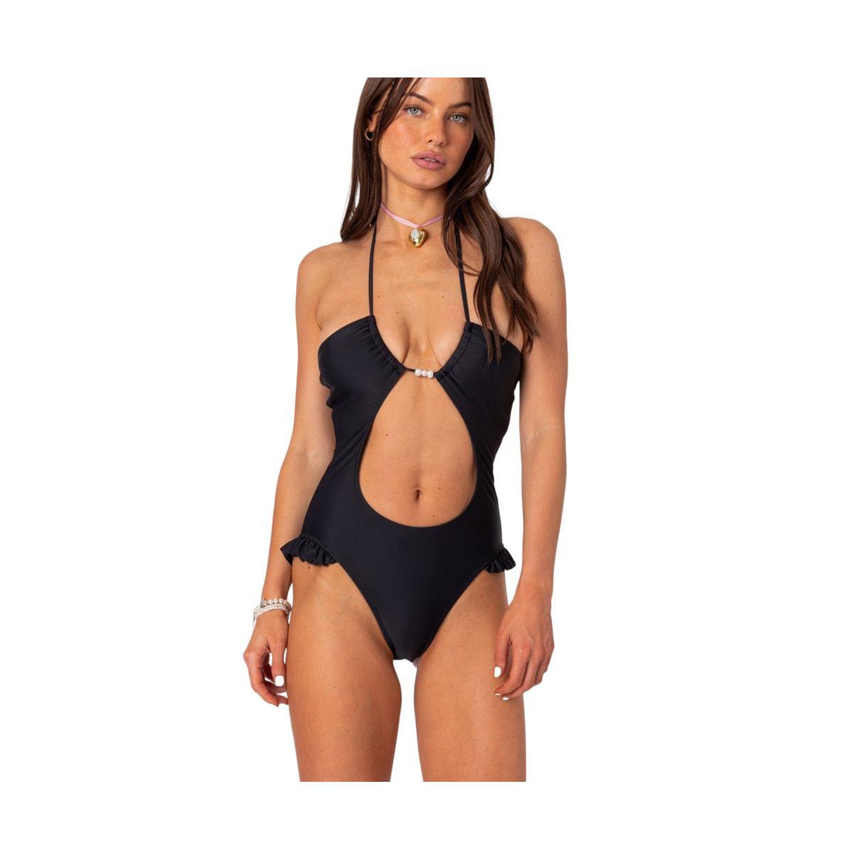 Women's Nea Cut Out One Piece Swimsuit - Pink