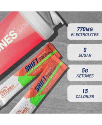 Shift Watermelon Exogenous D BHB + Keto Electrolyte Powder, 30 Drink Mix Packets for Rapid Ketosis
