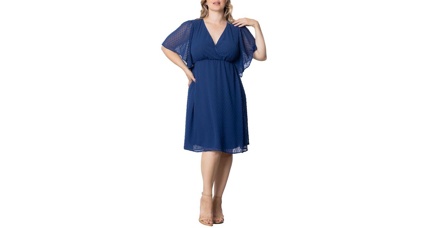 Plus Size Florence Flutter Sleeve Dress
