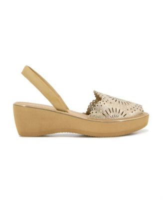 Women's Fine Glass Laser Wedge Sandals