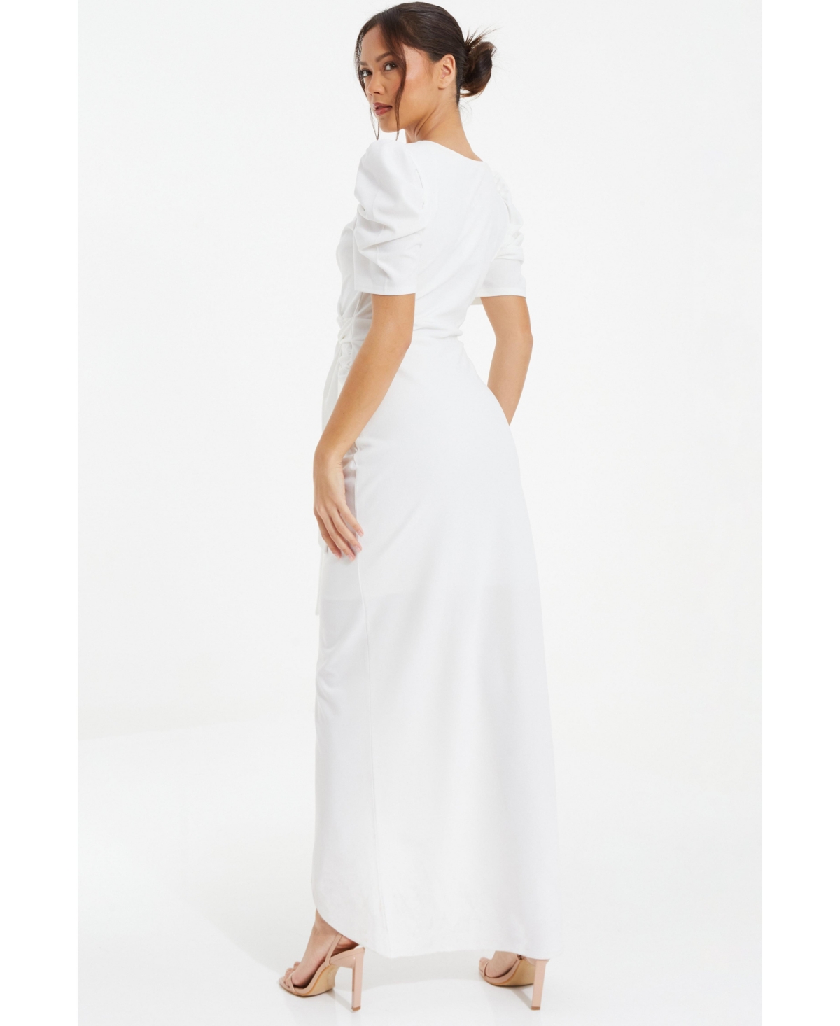 Quiz Women's Puff Sleeve Maxi Dress