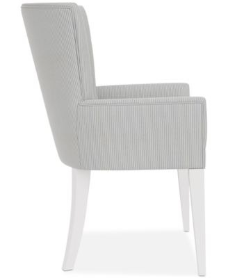 CLOSEOUT! Catriona Striped Upholstered Arm Chair, Created for Macy's