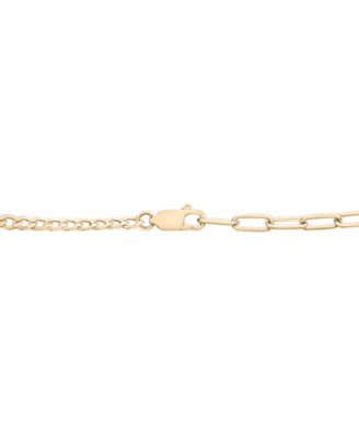 Diamond Vertical Link Two-Chain 18" Pendant Necklace (1/6 ct. t.w.) in Gold Vermeil, Created for Macy's