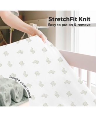 2pk Fitted Crib Sheets for Boys, Girls, Baby Crib Sheet, Standard Nursery Crib Sheet Cover