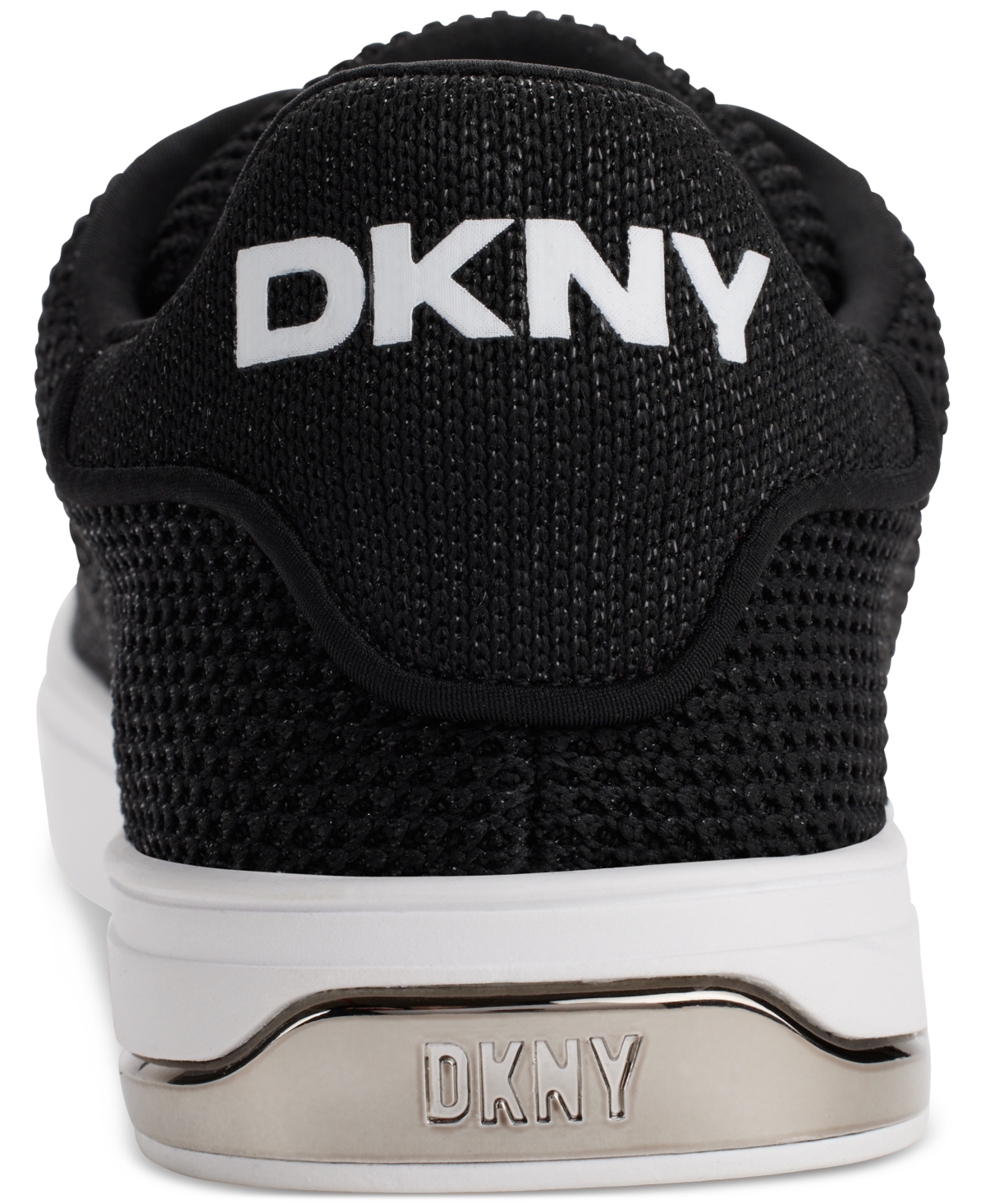 Shop Dkny Women's Abeni Lace-up Low-top Sneakers In Bone,silver