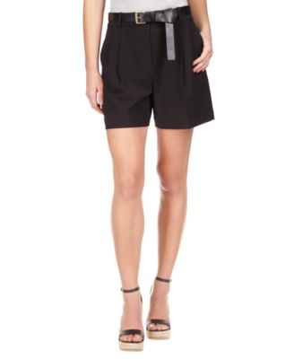 Michael Kors - Women's Solid Pleat-Front Shorts