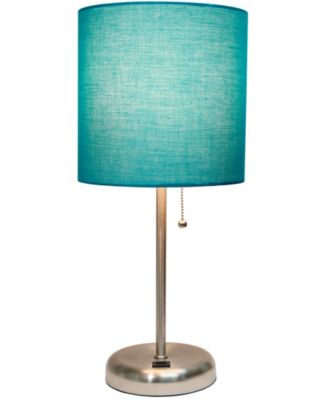 Oslo 19.5" Contemporary Bedside USB Port Feature Standard Metal Table Desk Lamp 