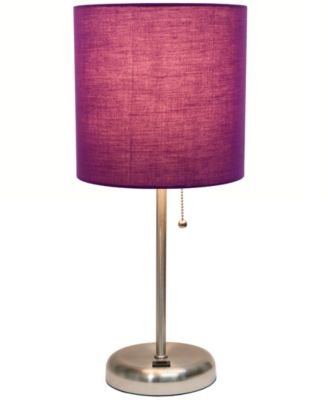 Oslo 19.5" Contemporary Bedside USB Port Feature Standard Metal Table Desk Lamp 