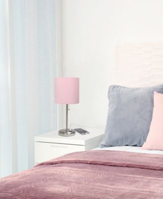 Oslo 19.5" Contemporary Bedside USB Port Feature Standard Metal Table Desk Lamp 