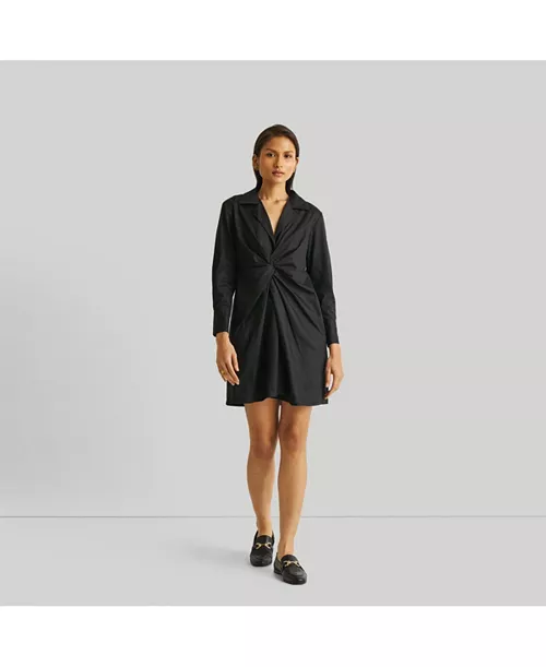 women's front twist dress