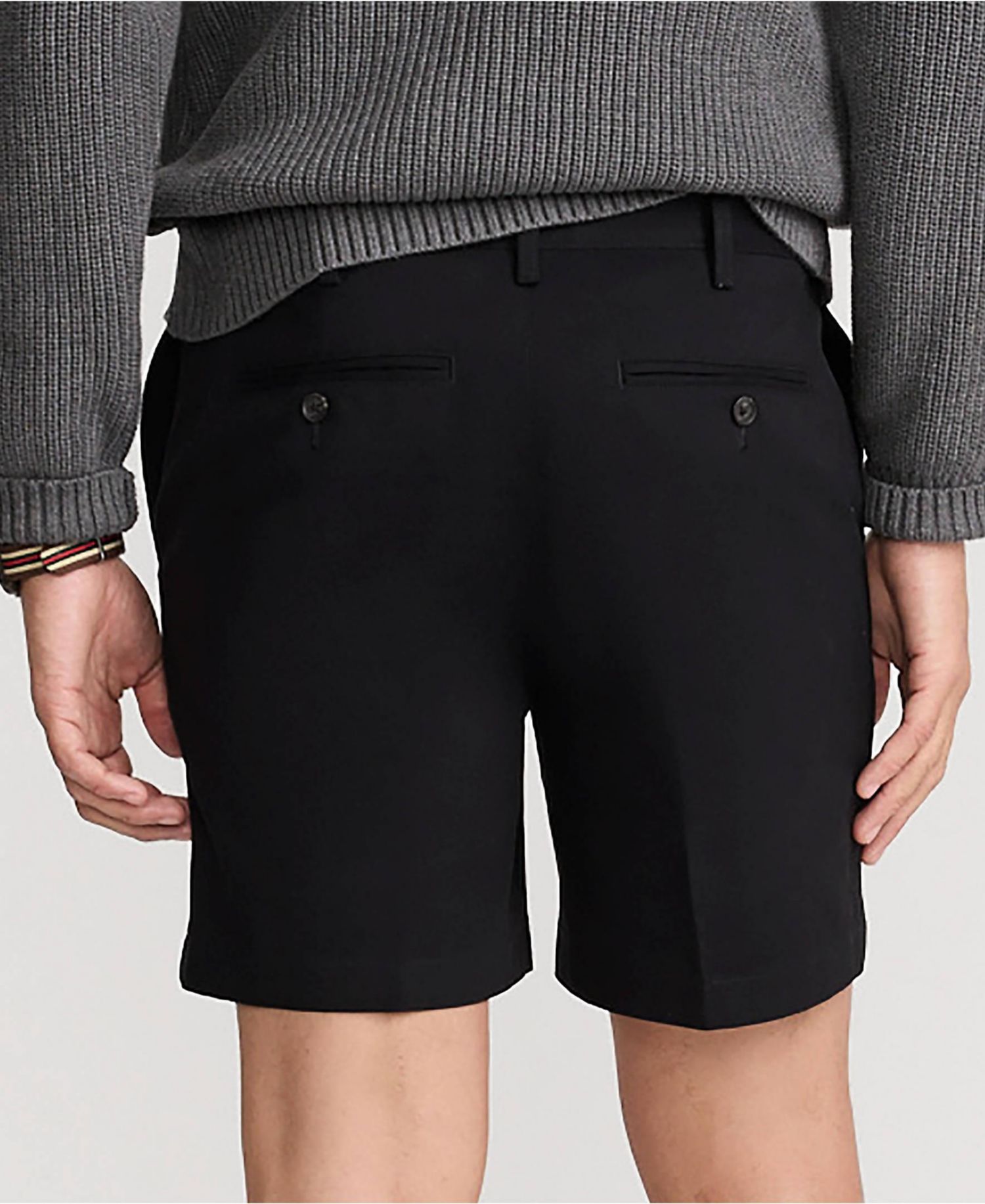 Men's No Iron 6" Comfort Waist Plain Front Chino Short