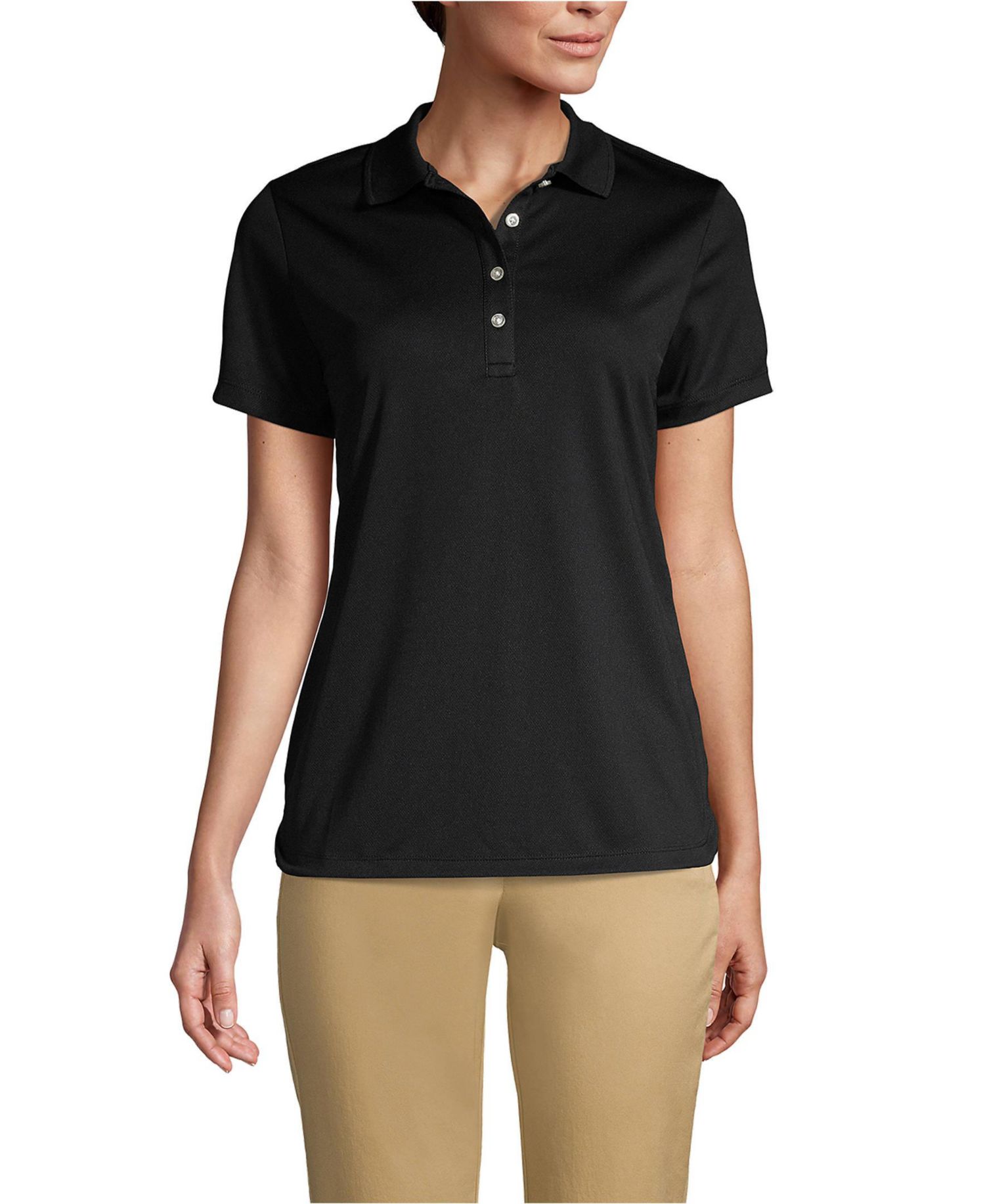 Women's Short Sleeve Solid Active Polo
