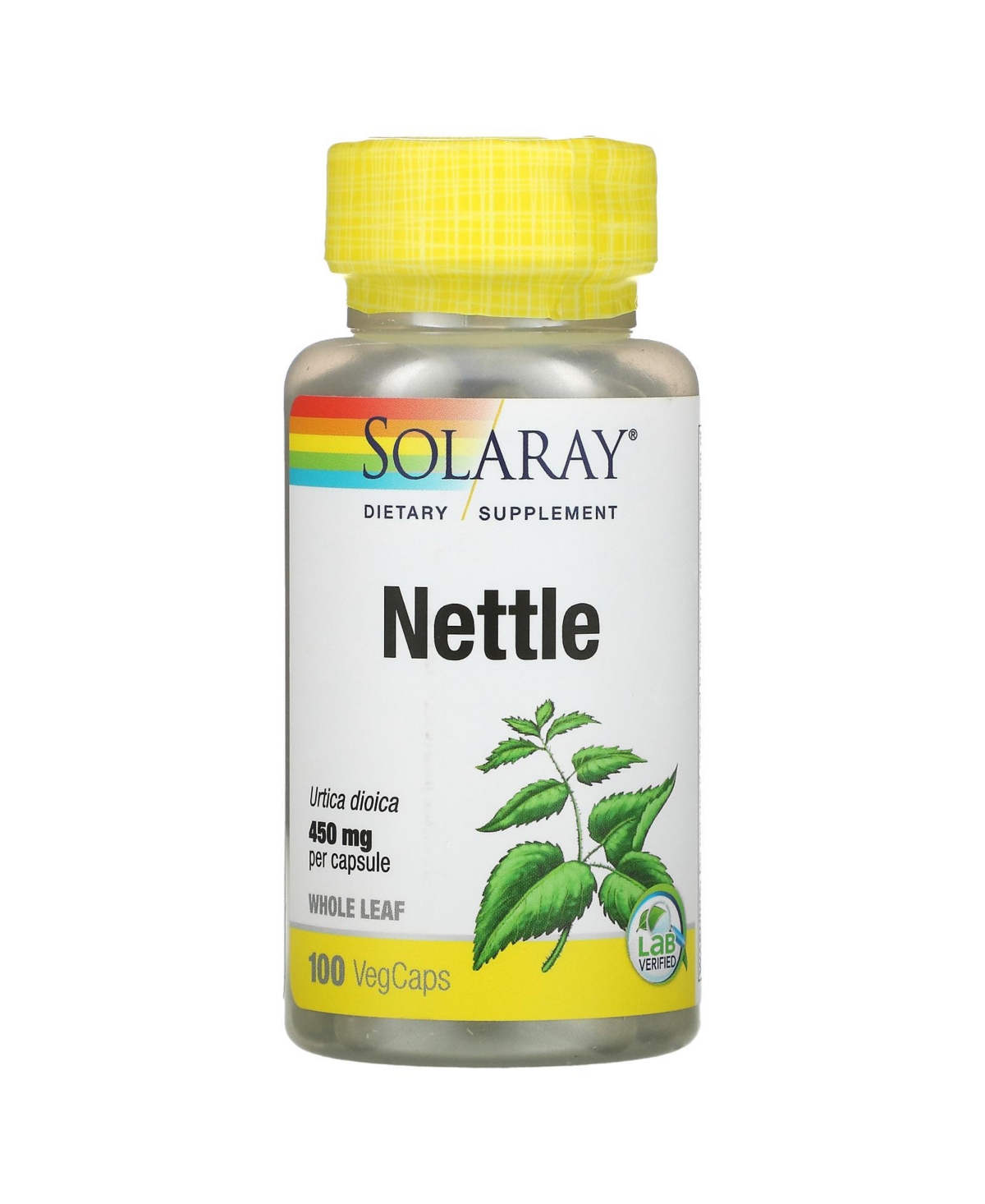 Nettle 450 mg - 100 VegCaps - Assorted Pre-pack (See Table