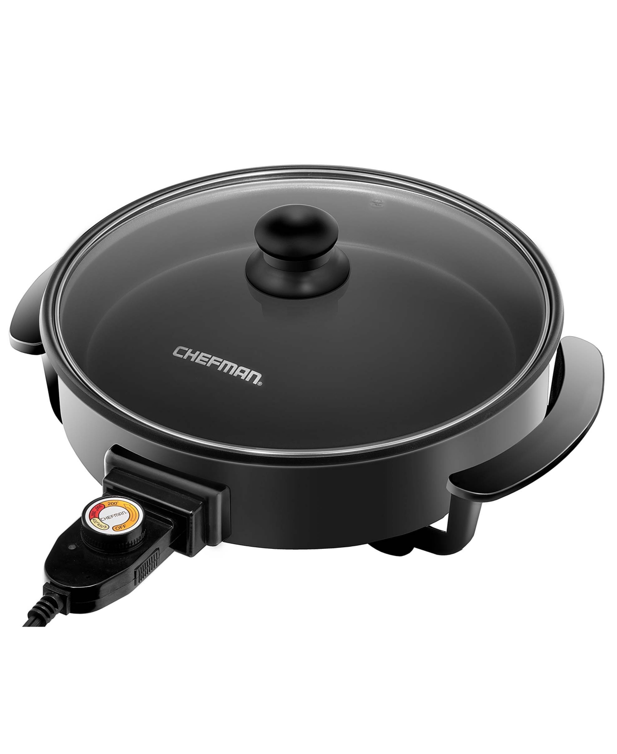 Shop Chefman 12 Round Electric Skillet In Black