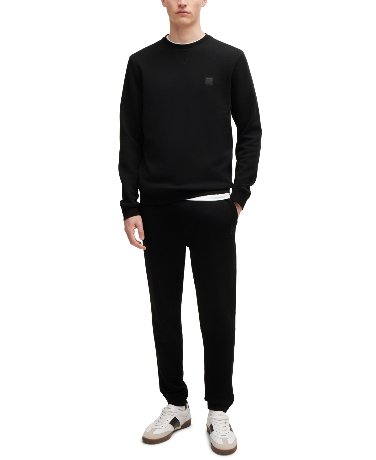 Shop Hugo Boss Boss By  Men's Logo Patch Tracksuit Bottoms In Black