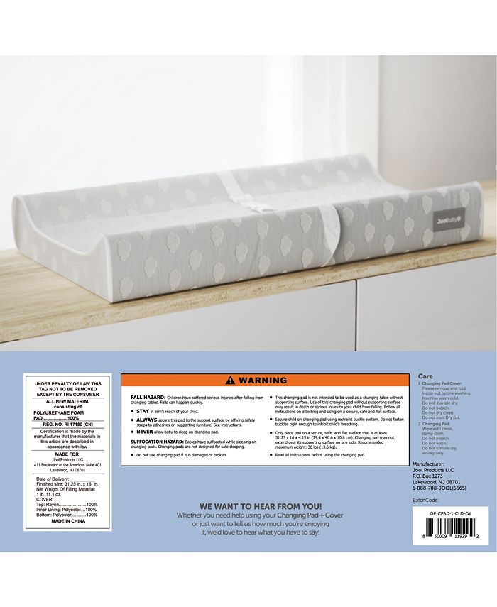 Jool Baby Baby Contoured Changing Pad Waterproof & NonSlip Design
