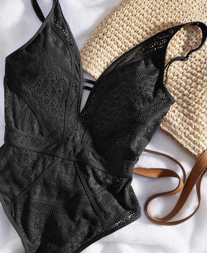 Maillot De Bain Une Pièce BECCA Taille M - Marron - Occasion En Très Bon état