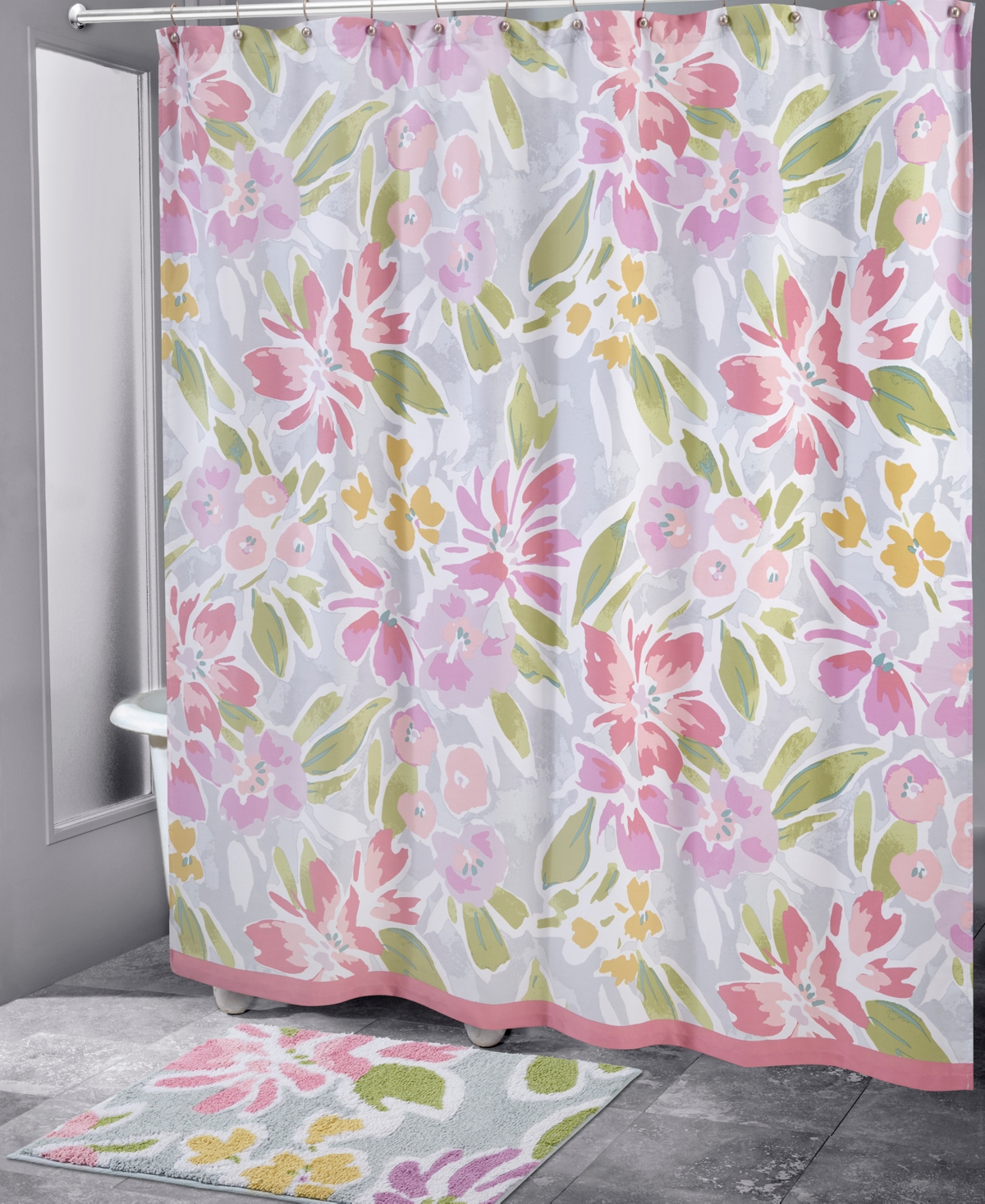 Shop Izod Catalina Shower Curtain, 72" X 72" In Multicolor