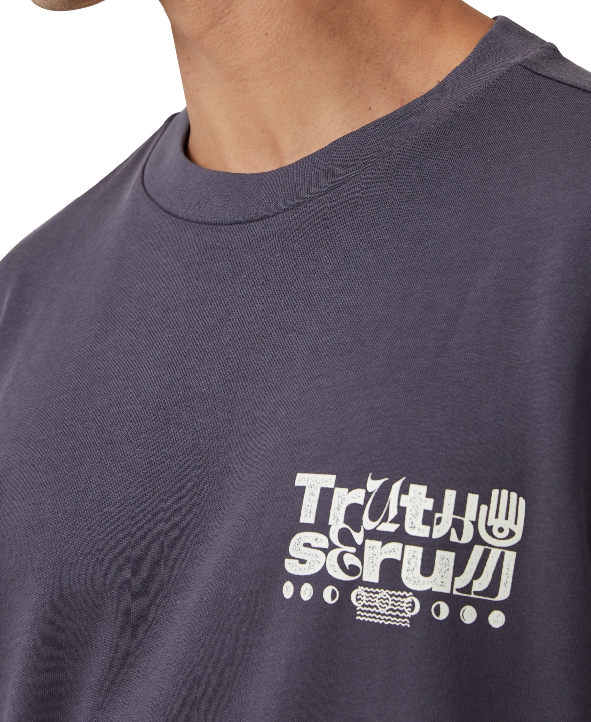Shop Cotton On Men's Box Fit Graphic T-shirt In Blue