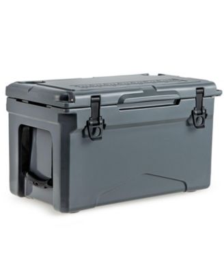 Rotomolded Cooler with Integrated Cup Holders and Bottle Opener
