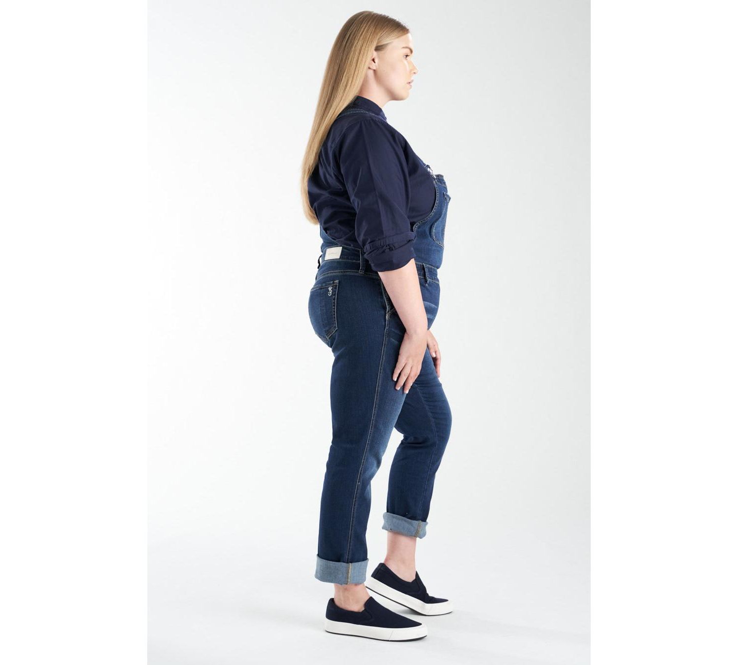 Plus Size Denim Overall
