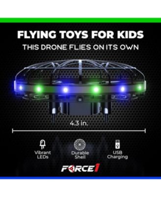 Scoot LED Hand Operated Drone for Kids or Adults - Green/Blue