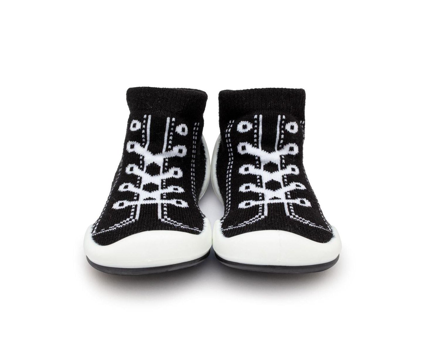 Детские кроссовки Komuello Infant Girl Boy First Walk Sock Shoes Sneakers - Black — фото 3