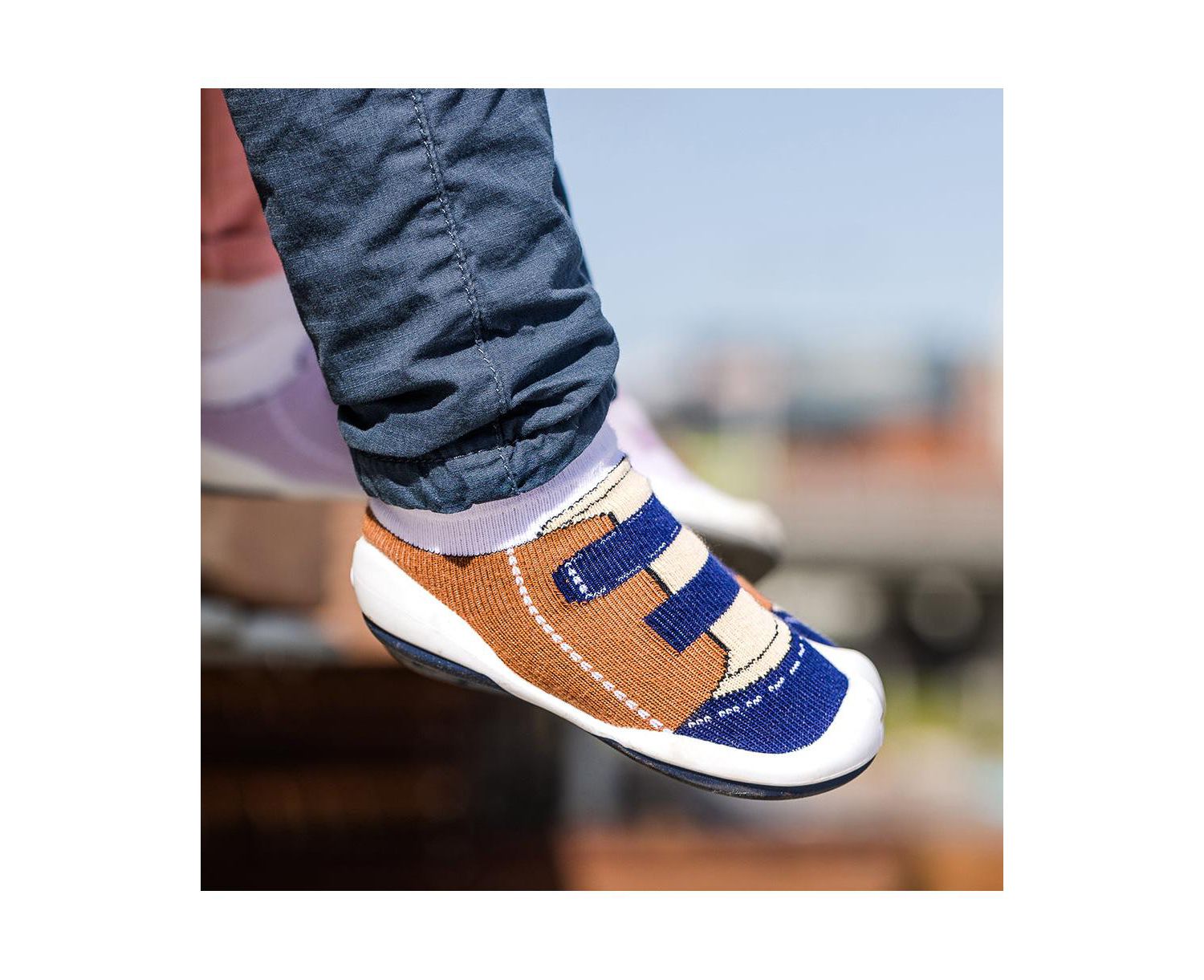 Infant Boys Breathable Washable Non-Slip Sock Shoes Walker - Brown