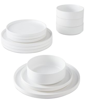 The Cellar Aaden Matte Stackable 12 Pc. Dinnerware Set Service for 4 Created for Macy s Macy s