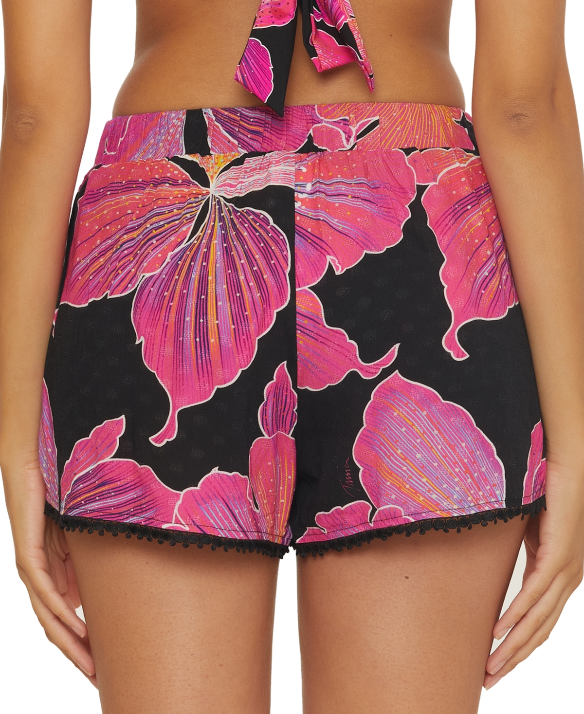 Shop Trina Turk Women's Fleury Pull-on Cover-up Shorts In Multi