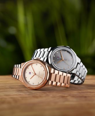 Women's Quartz Carnation Gold-Tone Stainless Steel Watch 36mm