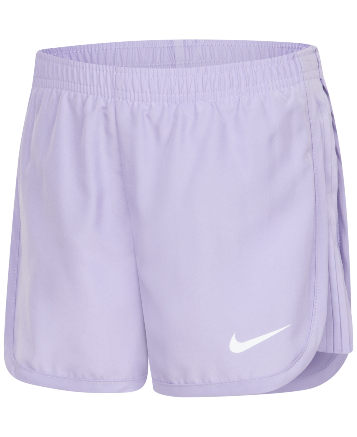 Shop Nike Little Girls Prep In Your Step Pleat Tempo Shorts In Phydrang