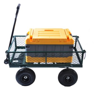 Streamdale Garden Cart for Effortless Firewood Transport (Green)
