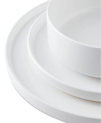 Aaden Matte Stackable 12 Pc. Dinnerware Set, Service for 4, Exclusively at Macy's
