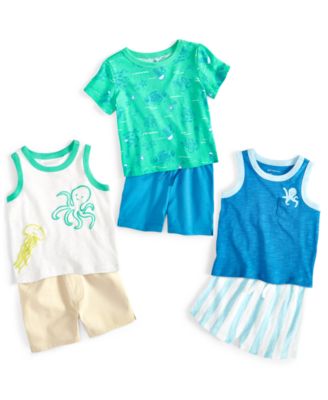 Shop First Impressions Baby Boys Ocean Friends Collection Created For Macys In Lyric Blue