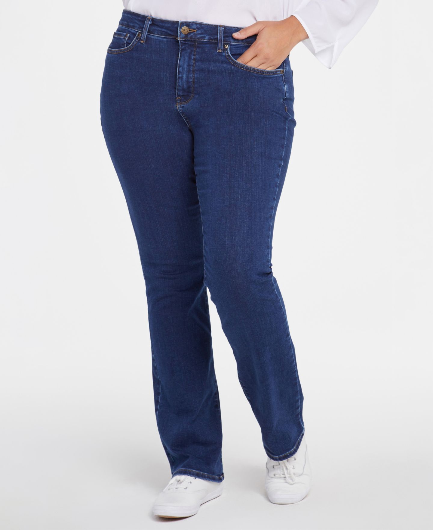 Женские джинсы NYDJ Plus Size Barbara Bootcut Jean, цвет: Quinn — фото 3