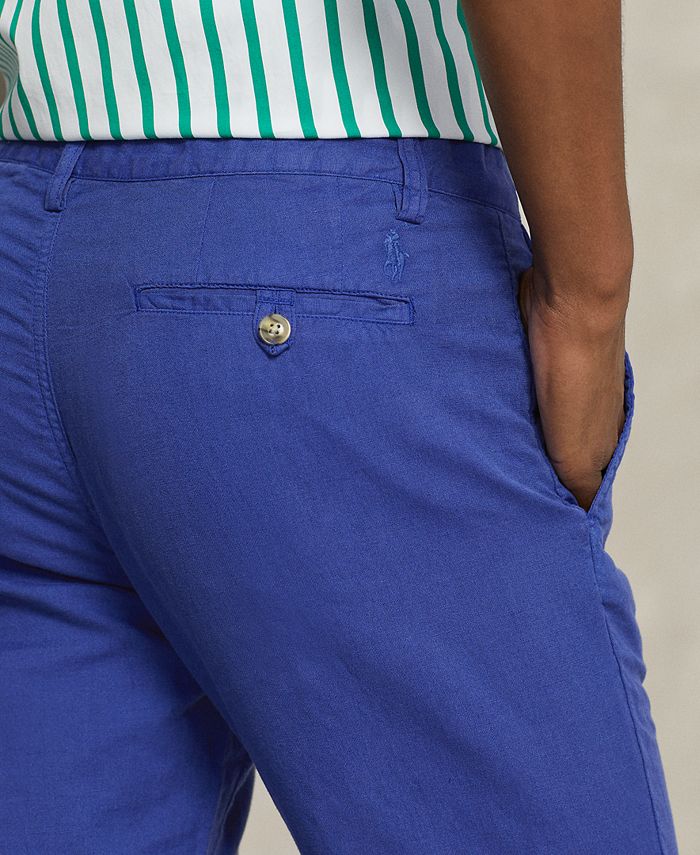 Polo Ralph Lauren Men's Straight-Fit Linen-Cotton Pants - Macy's
