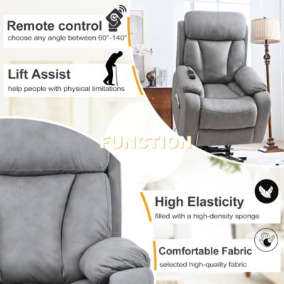 Elderly Power Lift Recliner Chair with Remote Control