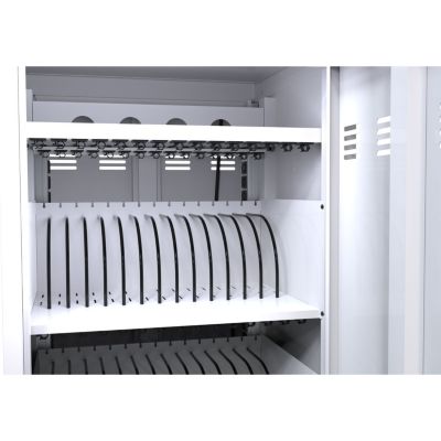 Mobile Charging Cart And Cabinet For Tablets Laptops 32-Device.